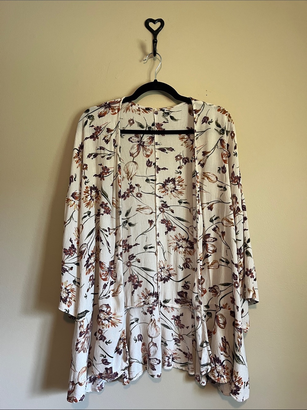 Floral Open Front Kimono